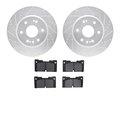 Dynamic Friction Co 7402-47016, Rotors-Drilled and Slotted-Silver with Ultimate Duty Performance Brake Pads, Zinc Coated 7402-47016